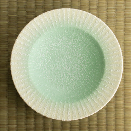 【清水焼】ペアプレート　石畳 苔＆墨　竹村陽太郎 KOTOPOTTER