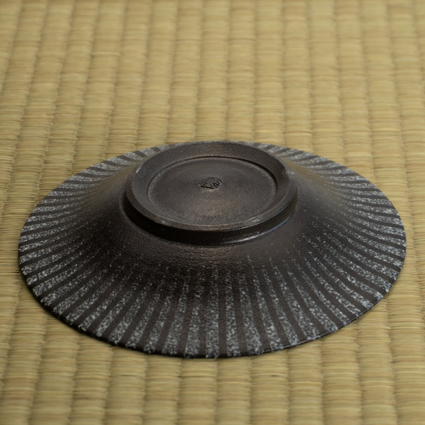 【清水焼】デザートプレート　石畳 墨　竹村陽太郎 KOTOPOTTER