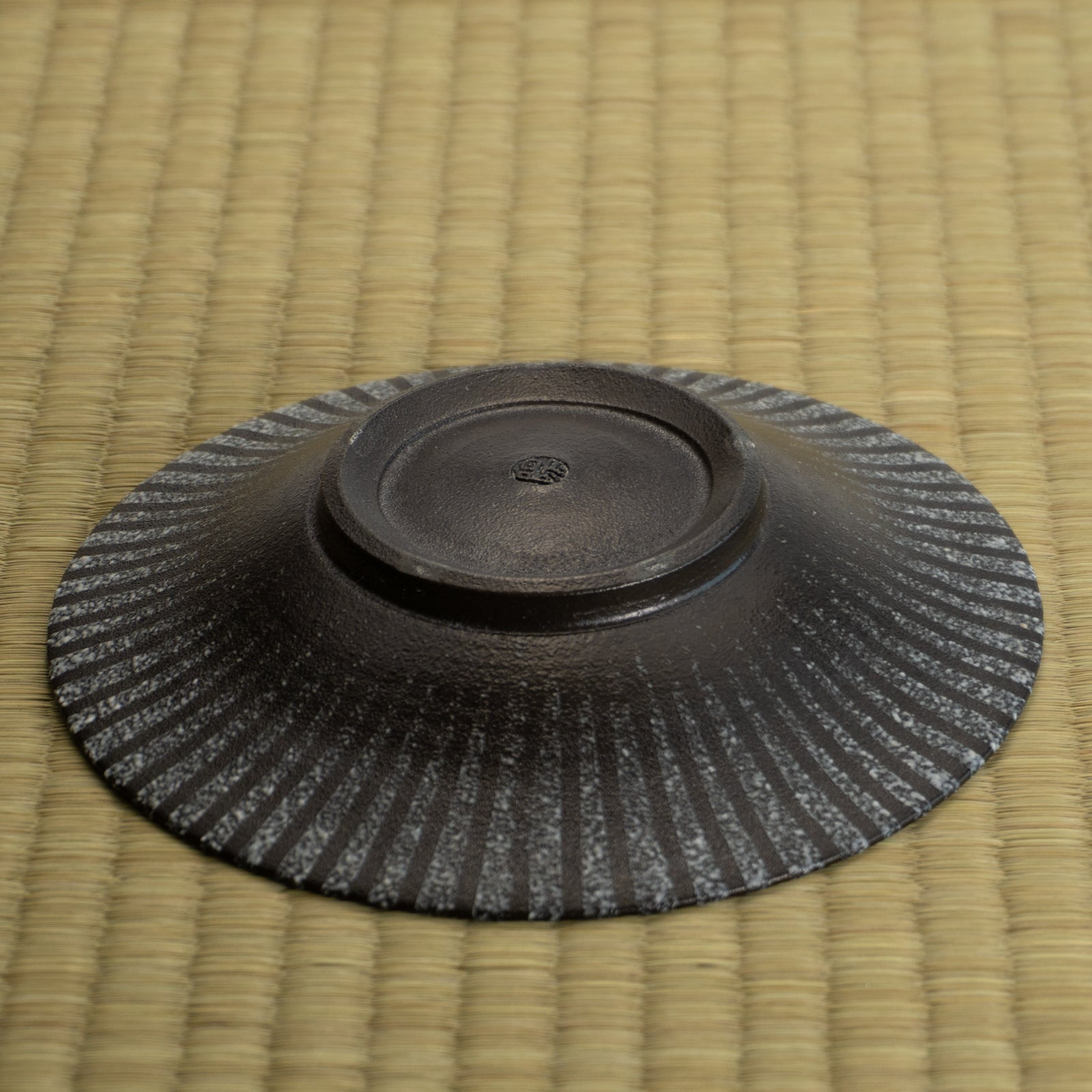 【清水焼】デザートプレート　石畳 墨　竹村陽太郎 KOTOPOTTER