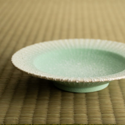 【清水焼】ペアプレート　石畳 苔＆墨　竹村陽太郎 KOTOPOTTER