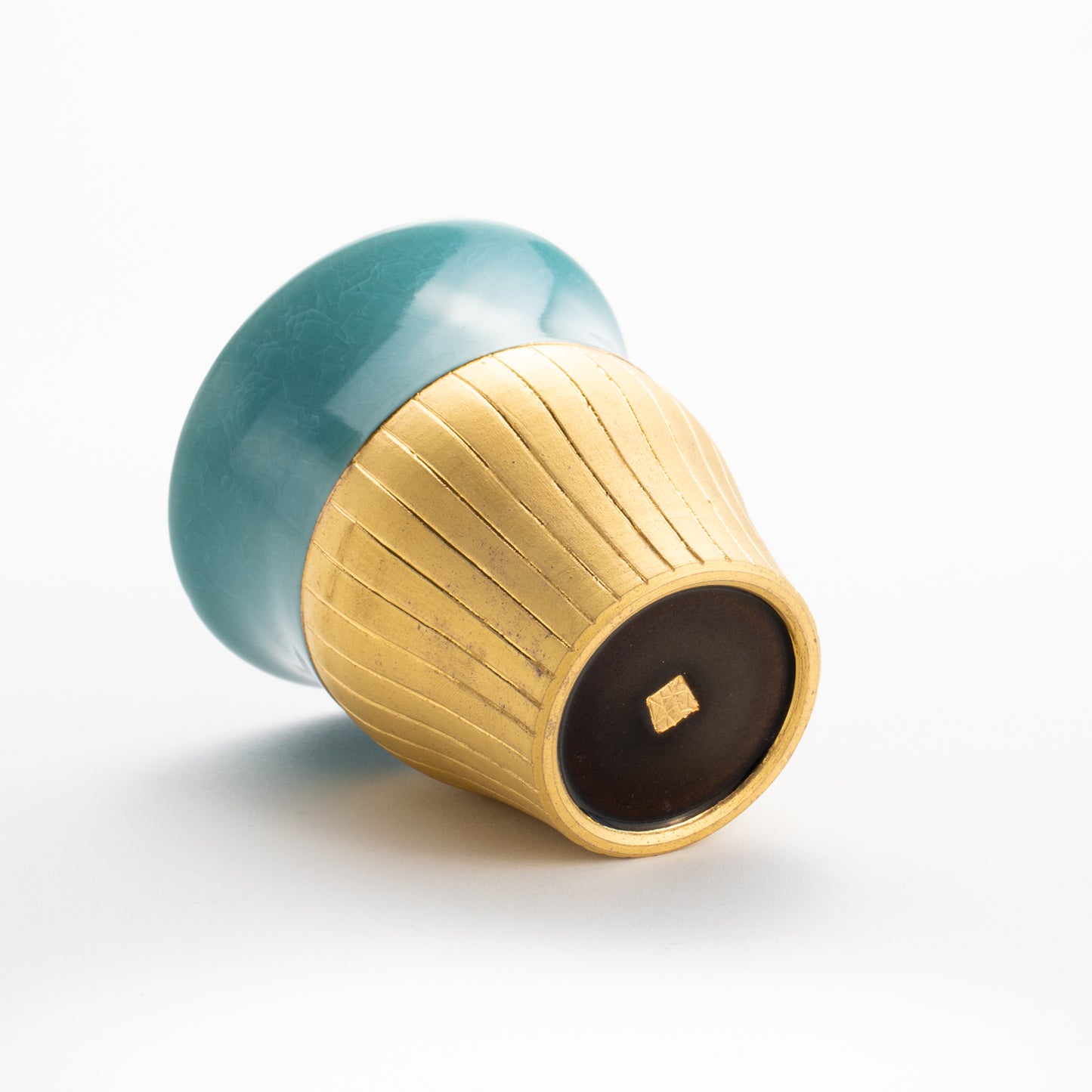 【清水焼】タンブラー　亀甲貫入ブルー　陶仙窯 KOTOPOTTER