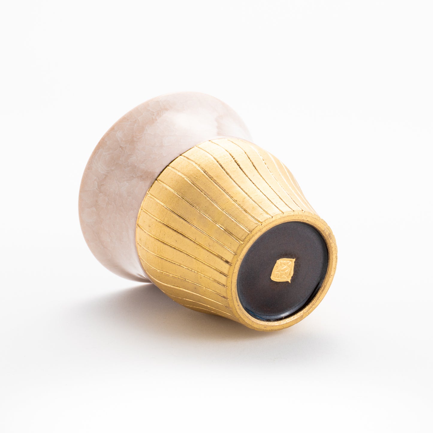 【清水焼】タンブラー　亀甲貫入ピンク　陶仙窯 KOTOPOTTER