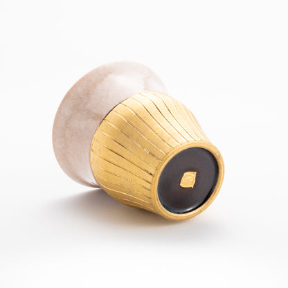 【清水焼】タンブラー　亀甲貫入ピンク　陶仙窯 KOTOPOTTER