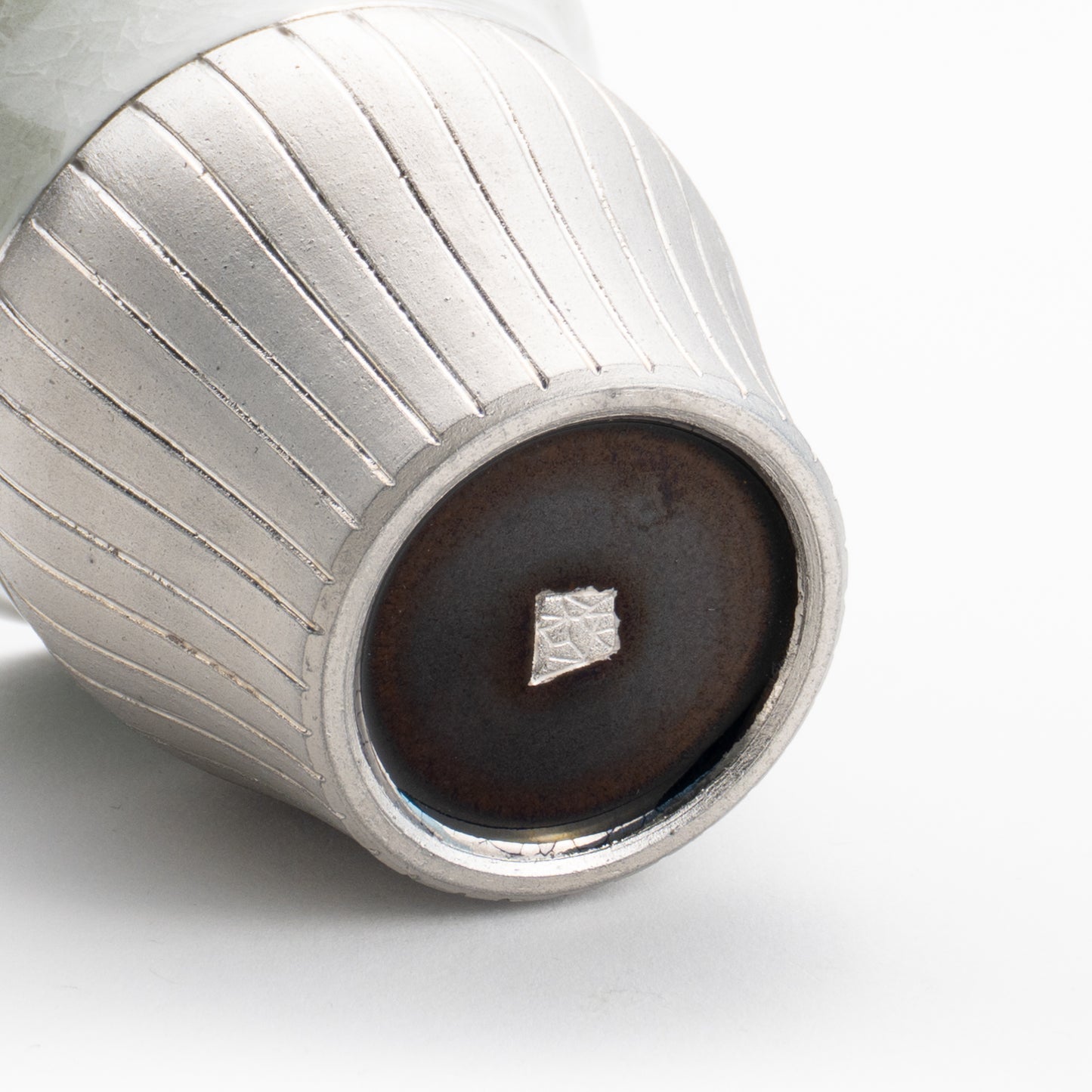 【清水焼】タンブラー　亀甲貫入グレー　陶仙窯 KOTOPOTTER