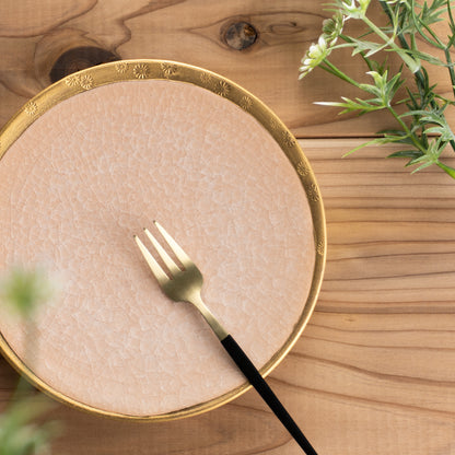 【清水焼】ディッシュ　亀甲貫入ピンク　陶仙窯 KOTOPOTTER