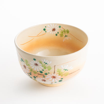 【清水焼】抹茶碗　白菊　亨 KOTOPOTTER