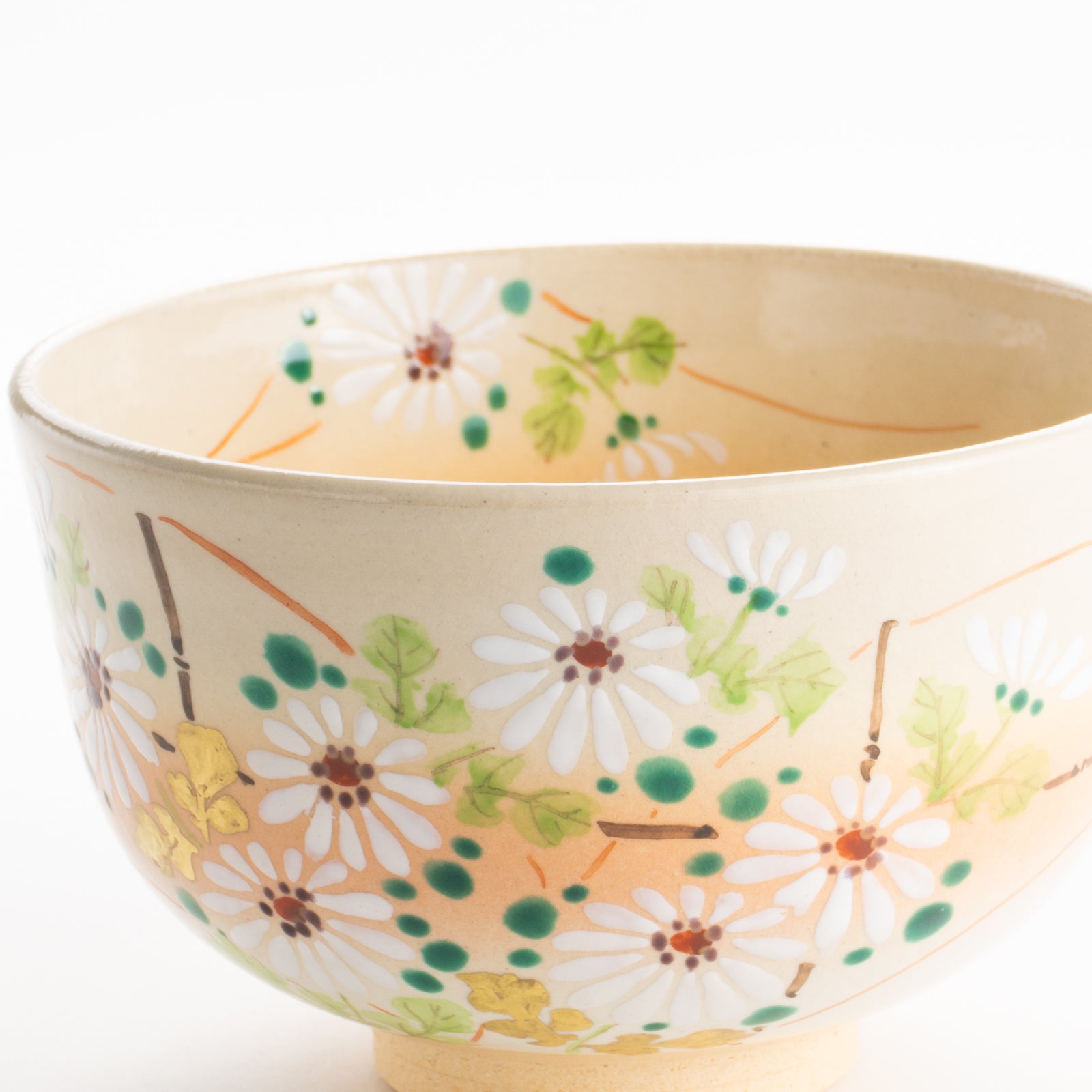 【清水焼】抹茶碗　白菊　亨 KOTOPOTTER