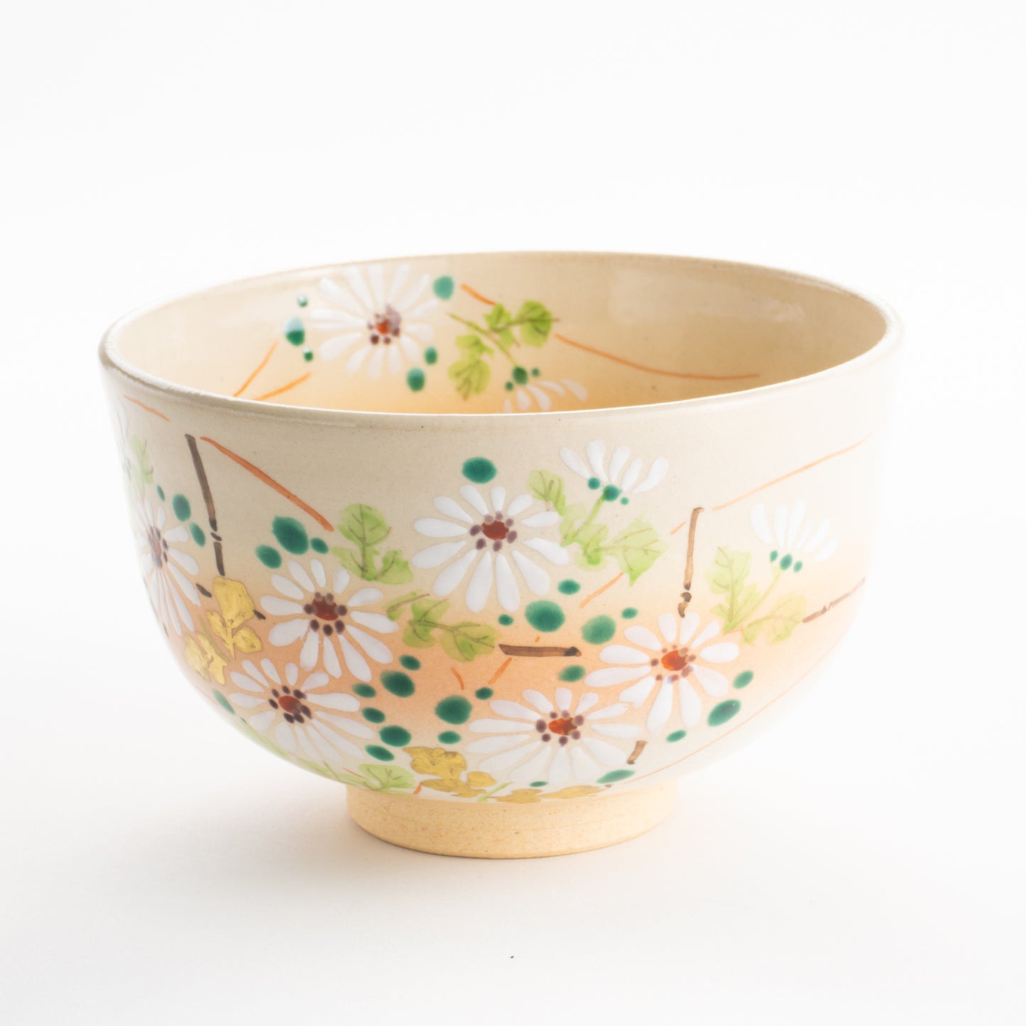 【清水焼】抹茶碗　白菊　亨 KOTOPOTTER