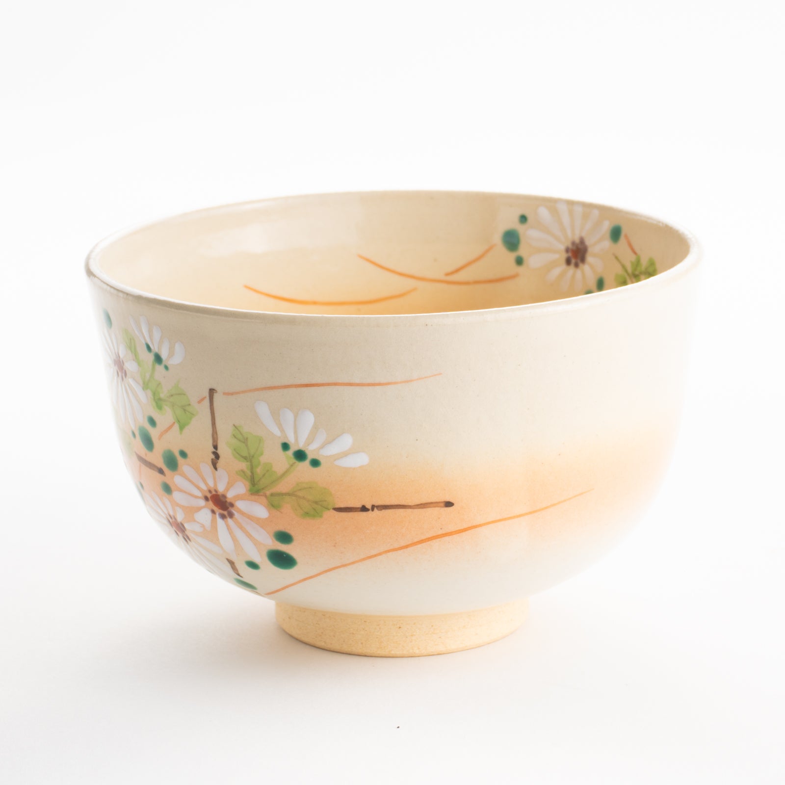 【清水焼】抹茶碗　白菊　亨 KOTOPOTTER