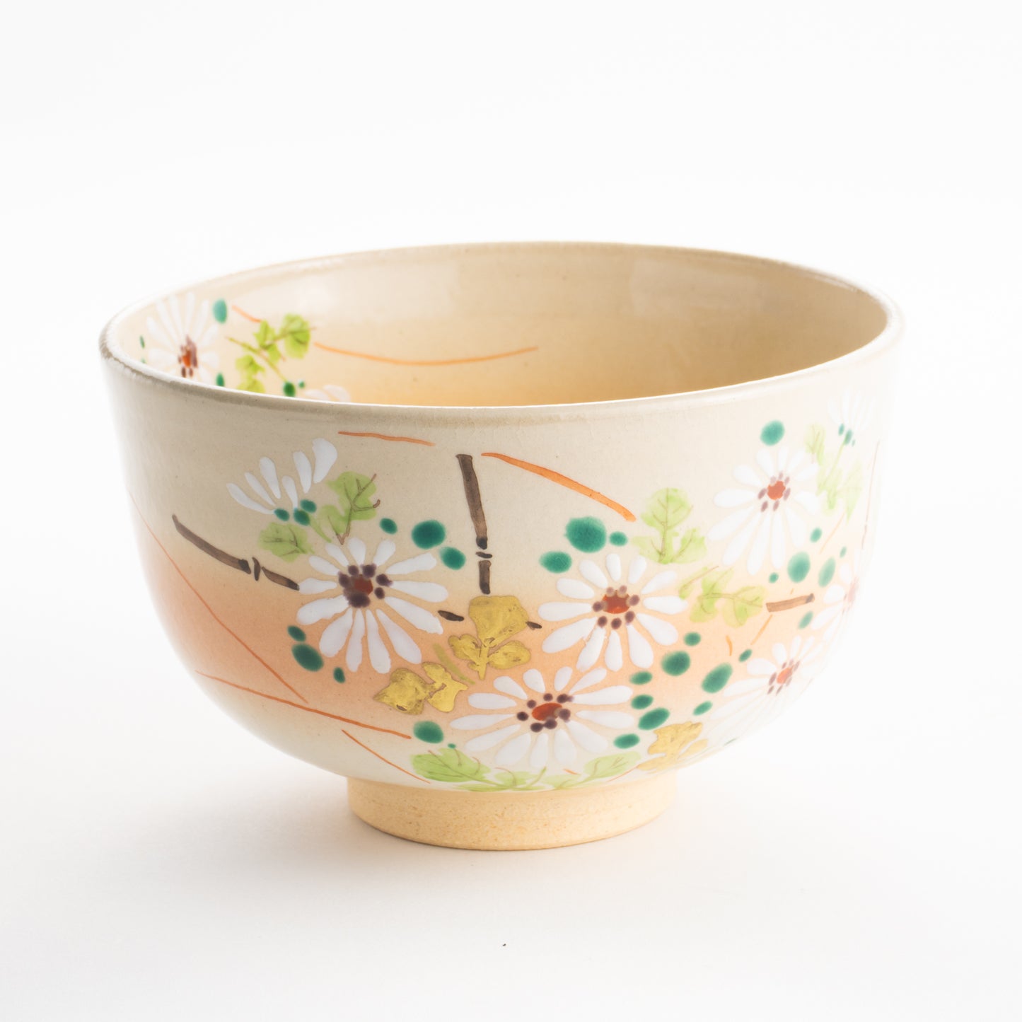 【清水焼】抹茶碗　白菊　亨 KOTOPOTTER