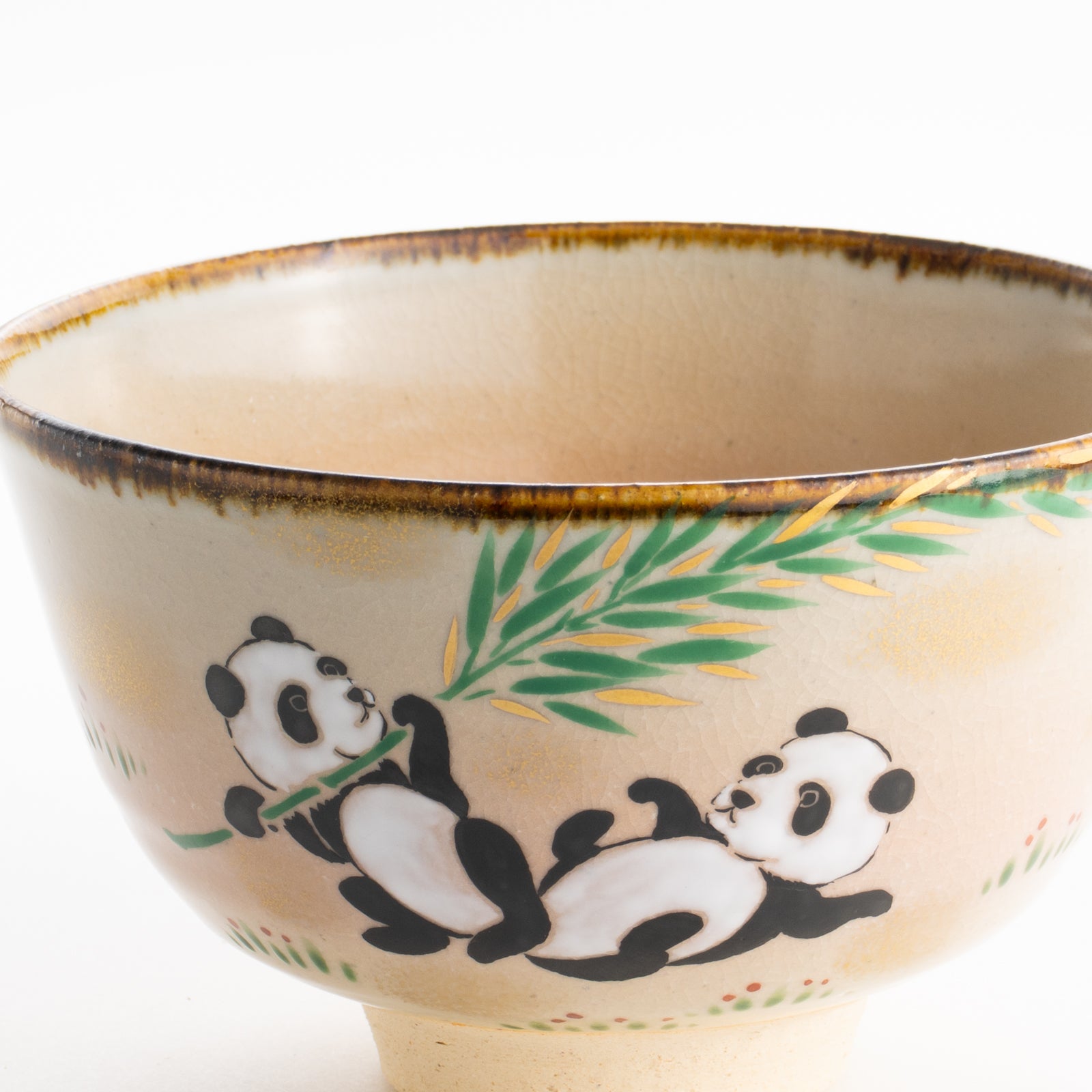 【清水焼】抹茶碗　パンダ　安徳窯 KOTOPOTTER