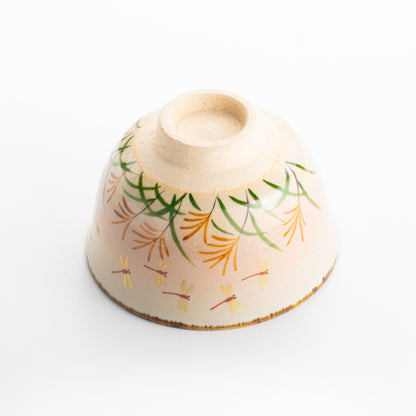 【清水焼】抹茶碗　赤トンボ　安徳窯 KOTOPOTTER