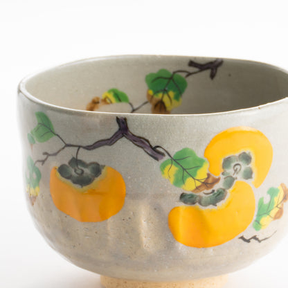 【清水焼】抹茶碗　柿　昇 KOTOPOTTER