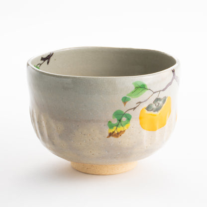 【清水焼】抹茶碗　柿　昇 KOTOPOTTER