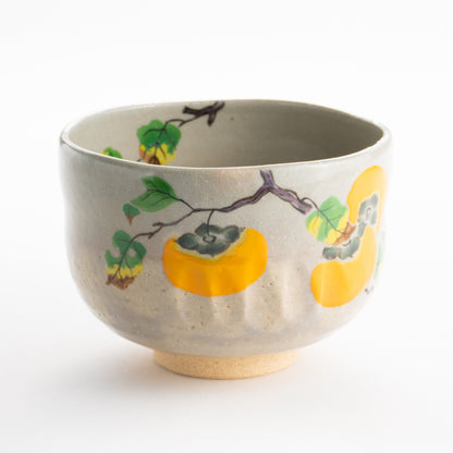 【清水焼】抹茶碗　柿　昇 KOTOPOTTER