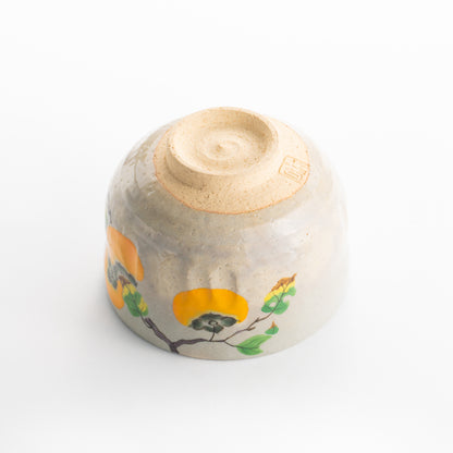 【清水焼】抹茶碗　柿　昇 KOTOPOTTER