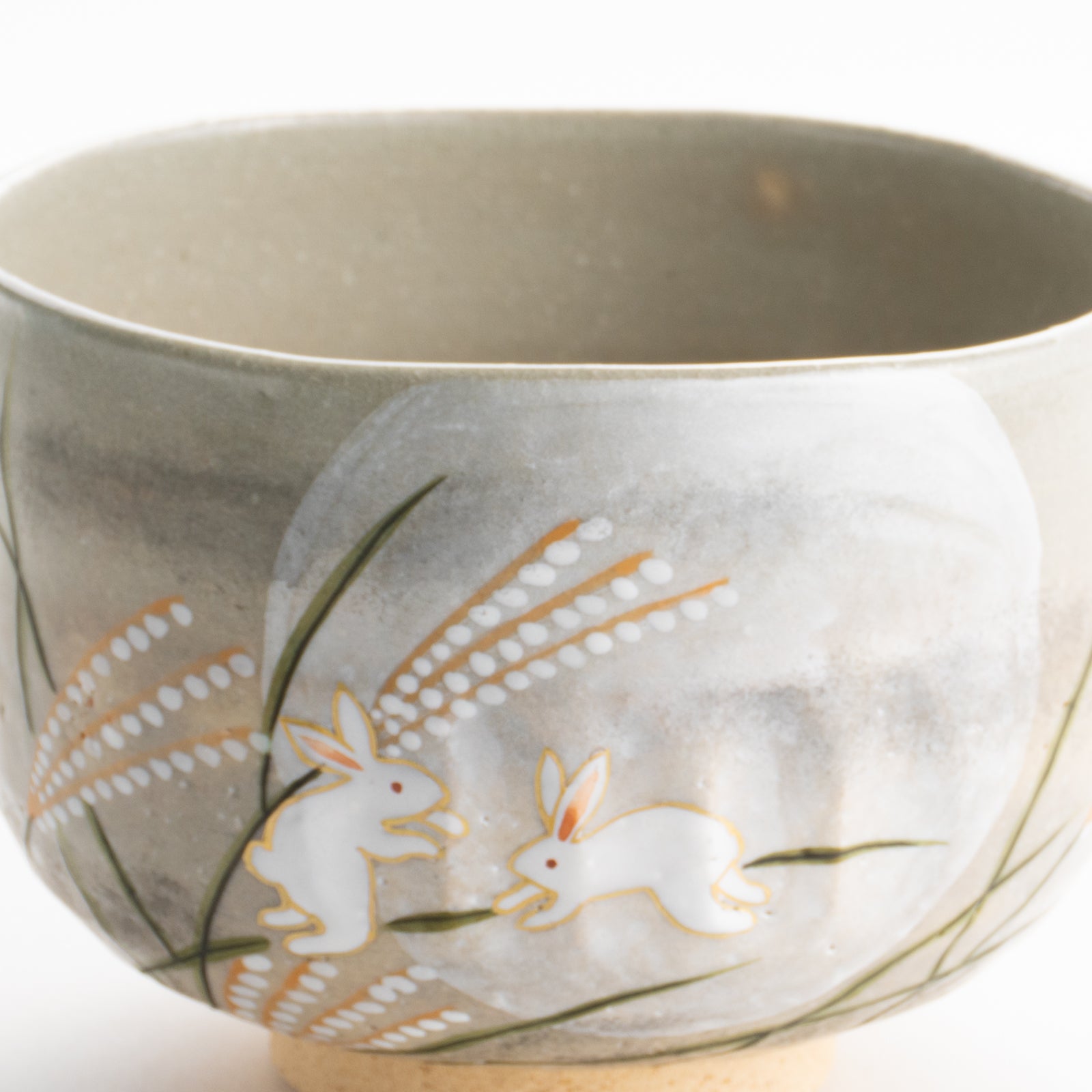 【清水焼】抹茶碗　月に兎　善昇 KOTOPOTTER
