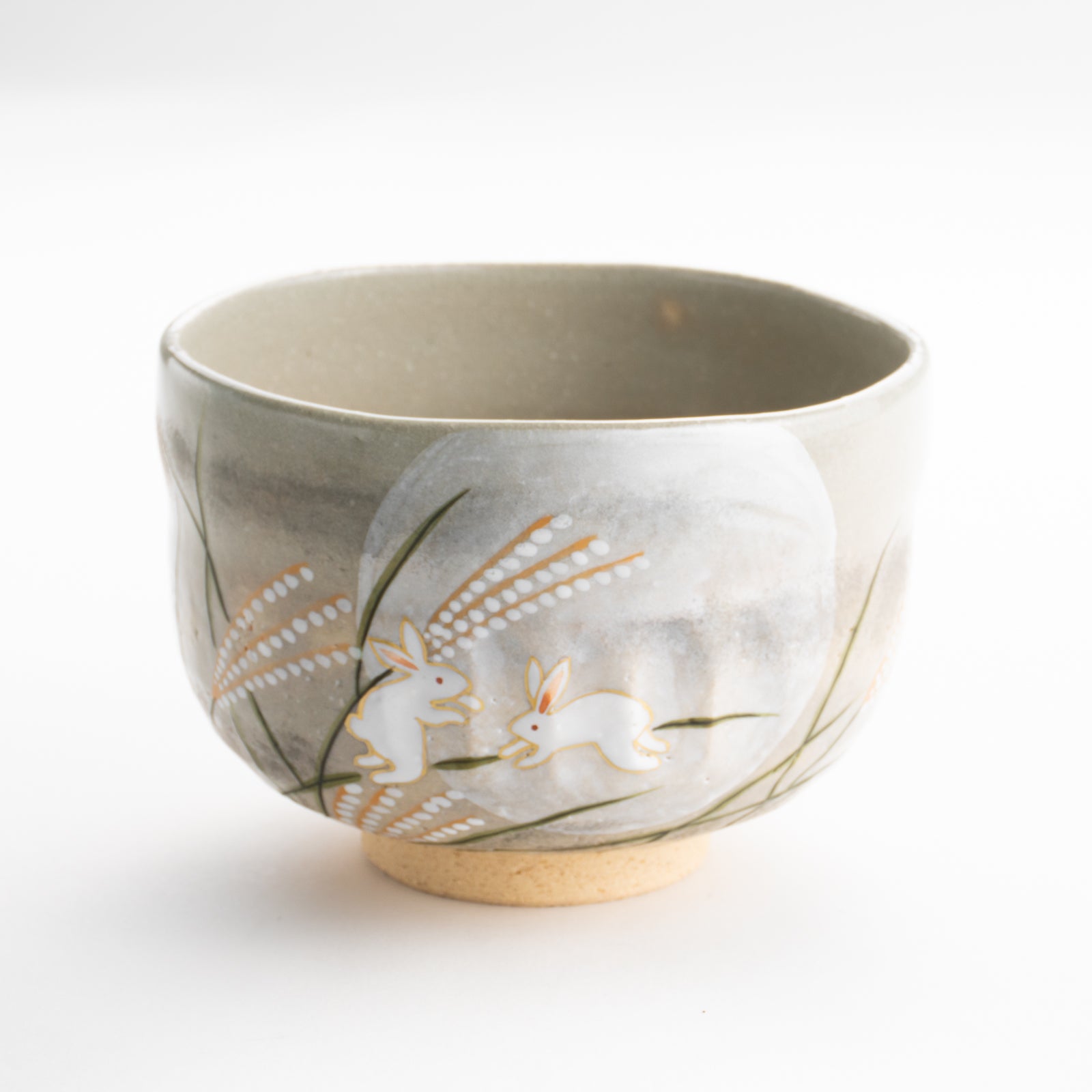 【清水焼】抹茶碗　月に兎　善昇 KOTOPOTTER