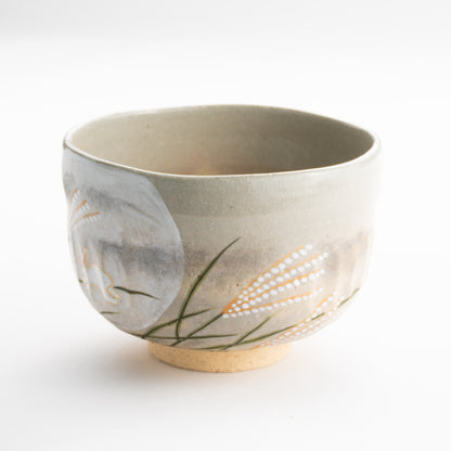 【清水焼】抹茶碗　月に兎　善昇 KOTOPOTTER