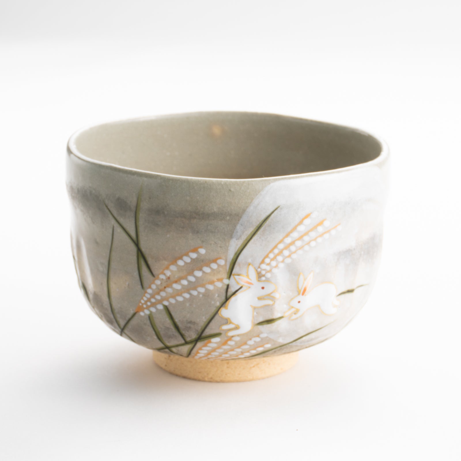 【清水焼】抹茶碗　月に兎　善昇 KOTOPOTTER