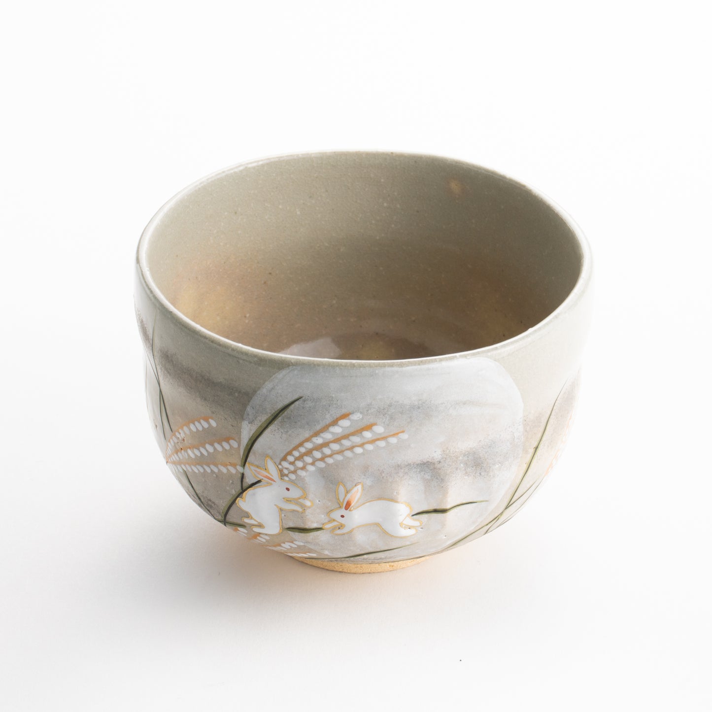 【清水焼】抹茶碗　月に兎　善昇 KOTOPOTTER