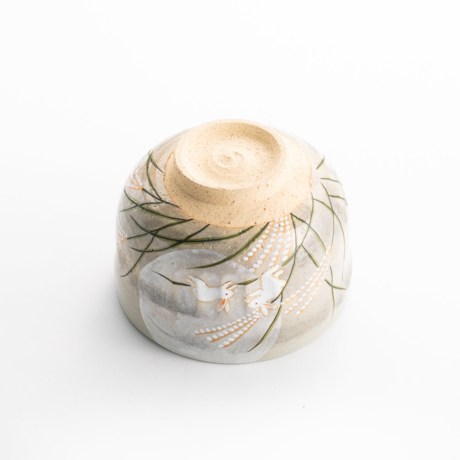 【清水焼】抹茶碗　月に兎　善昇 KOTOPOTTER