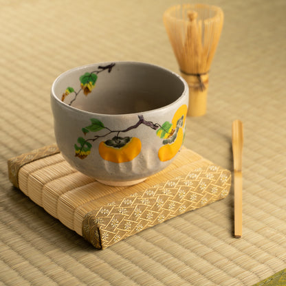 【清水焼】抹茶碗　柿　昇 KOTOPOTTER