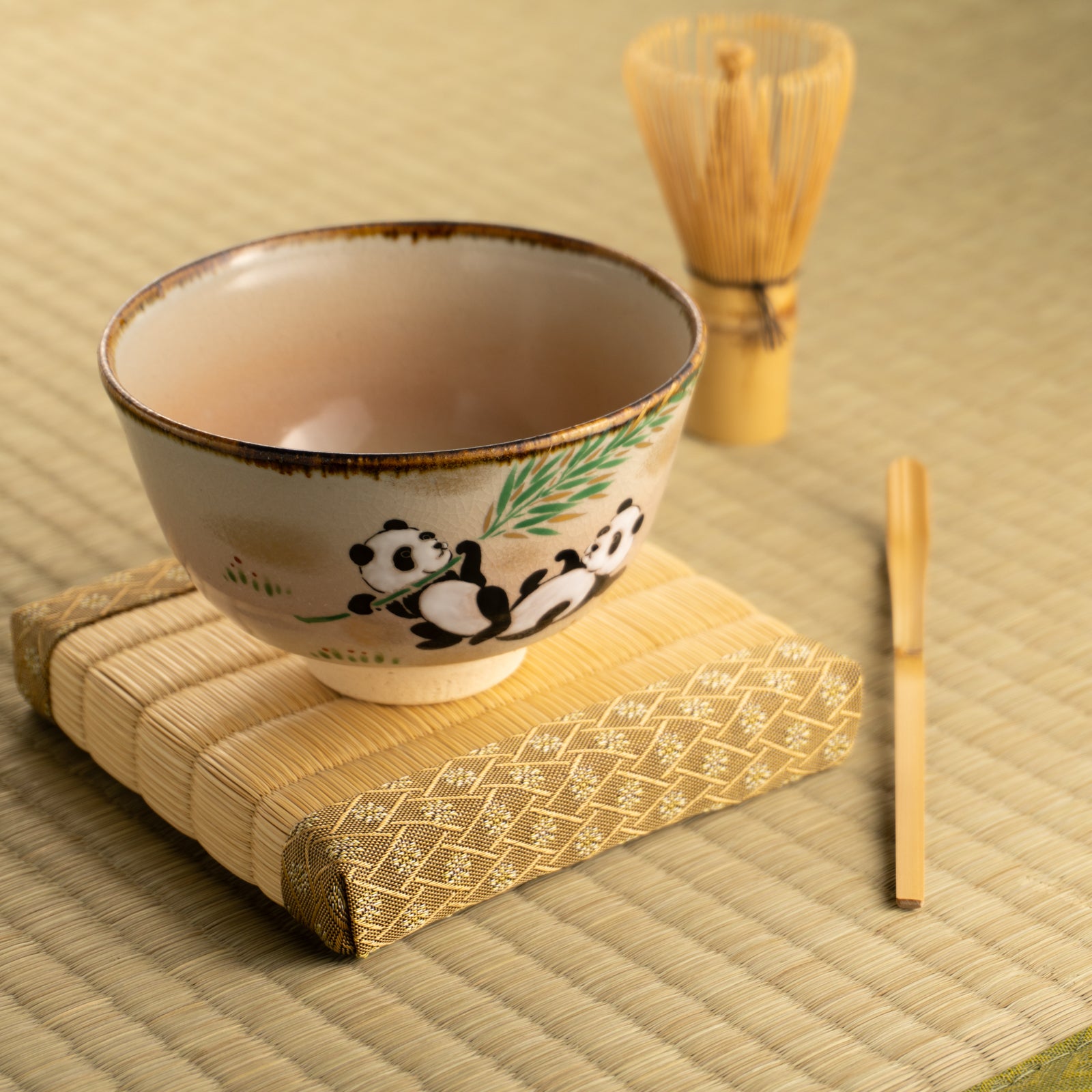 【清水焼】抹茶碗　パンダ　安徳窯 KOTOPOTTER