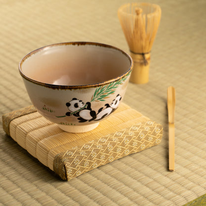 【清水焼】抹茶碗　パンダ　安徳窯 KOTOPOTTER