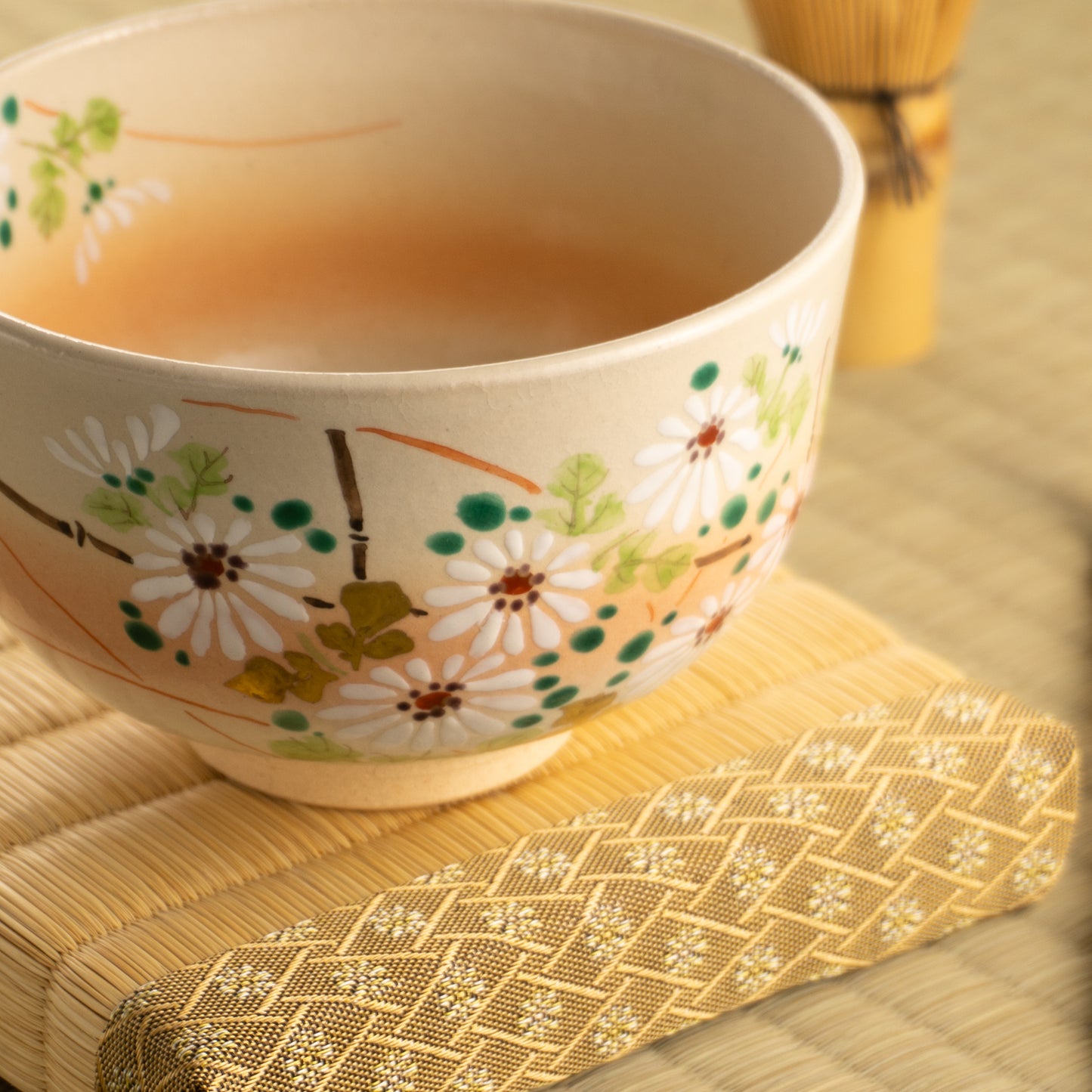 【清水焼】抹茶碗　白菊　亨 KOTOPOTTER