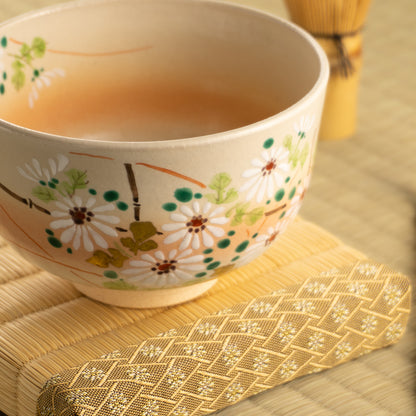 【清水焼】抹茶碗　白菊　亨 KOTOPOTTER