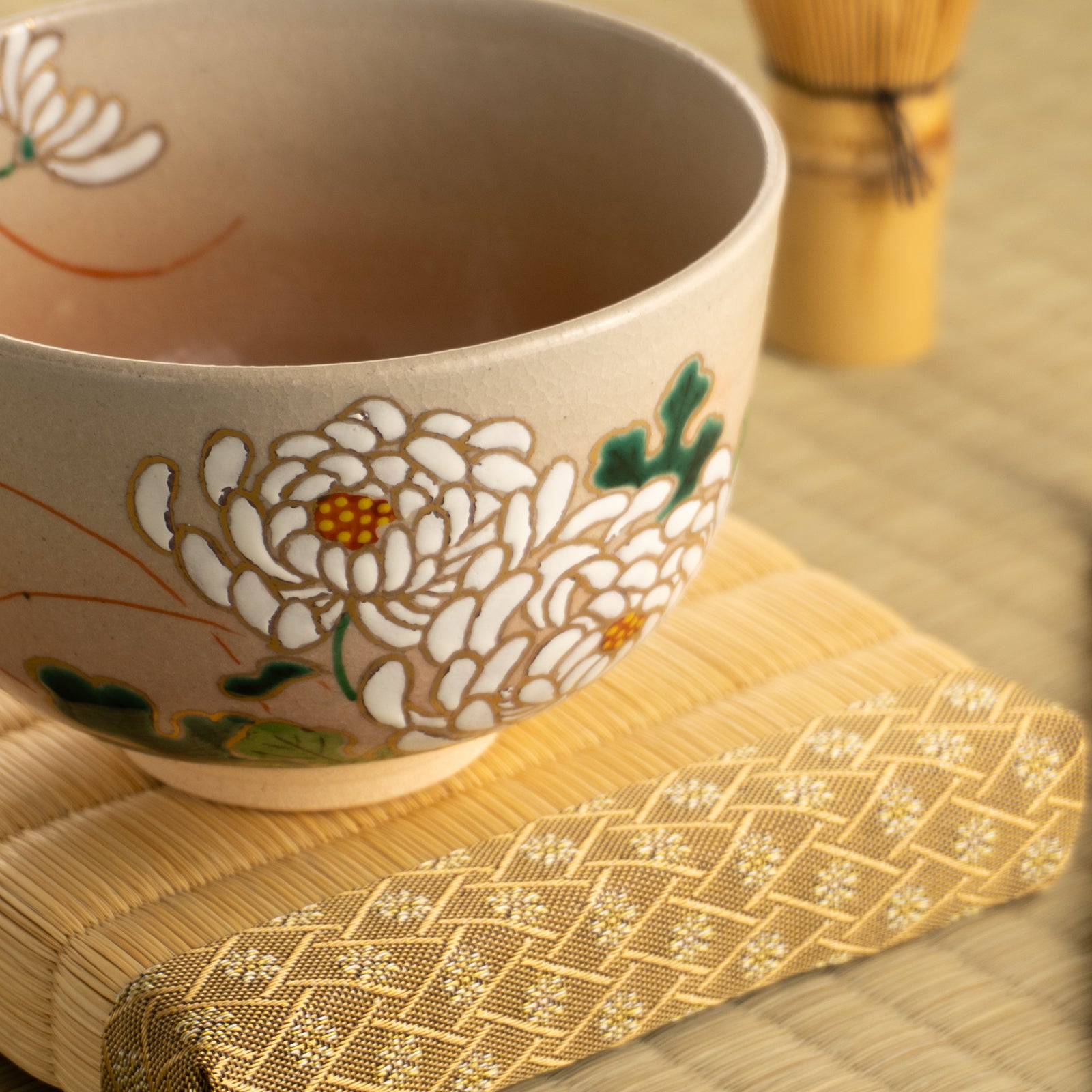 【清水焼】抹茶碗　大菊　亨 KOTOPOTTER