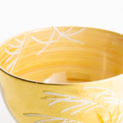 【清水焼】抹茶碗　芒野に金彩月　山本一如 KOTOPOTTER