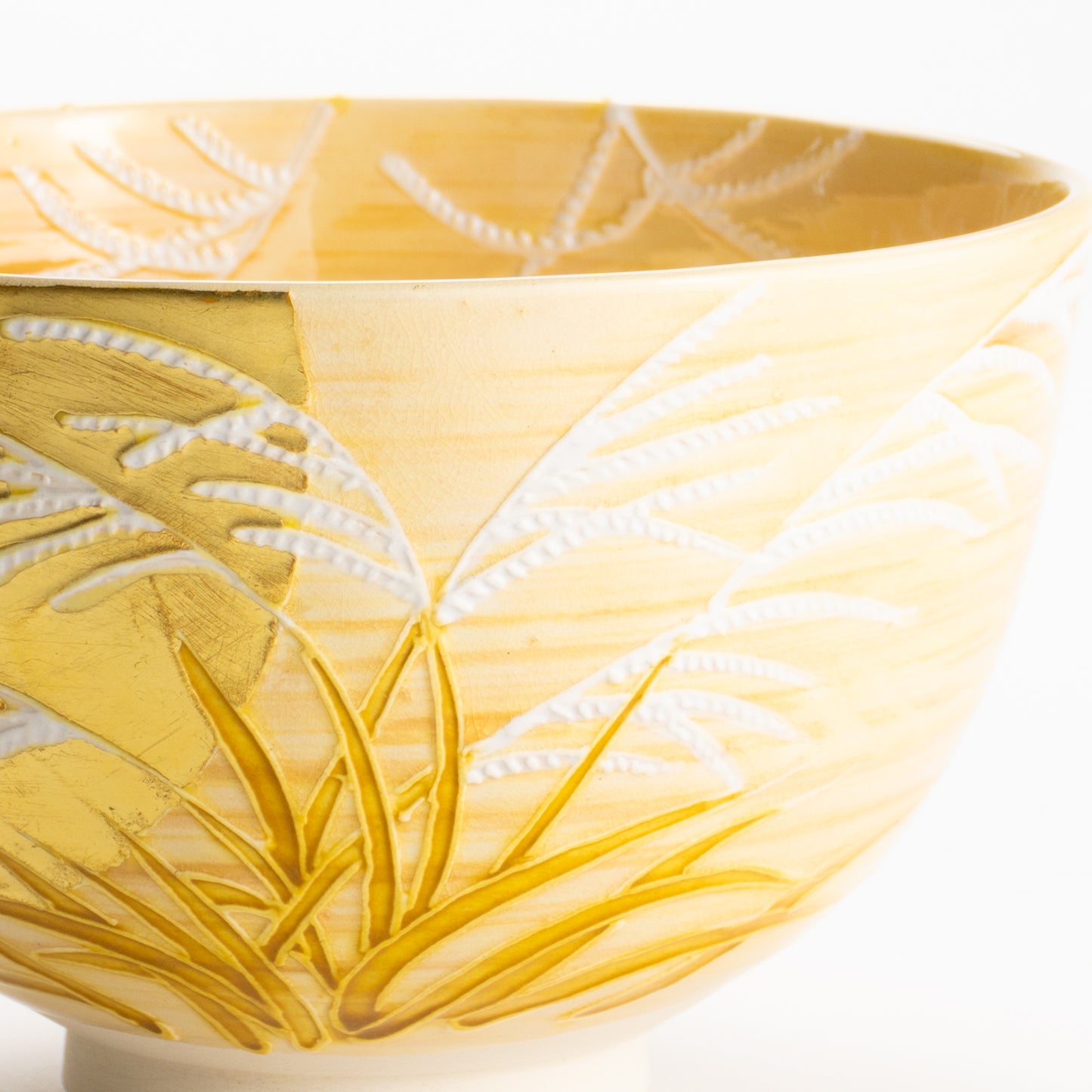 【清水焼】抹茶碗　芒野に金彩月　山本一如 KOTOPOTTER