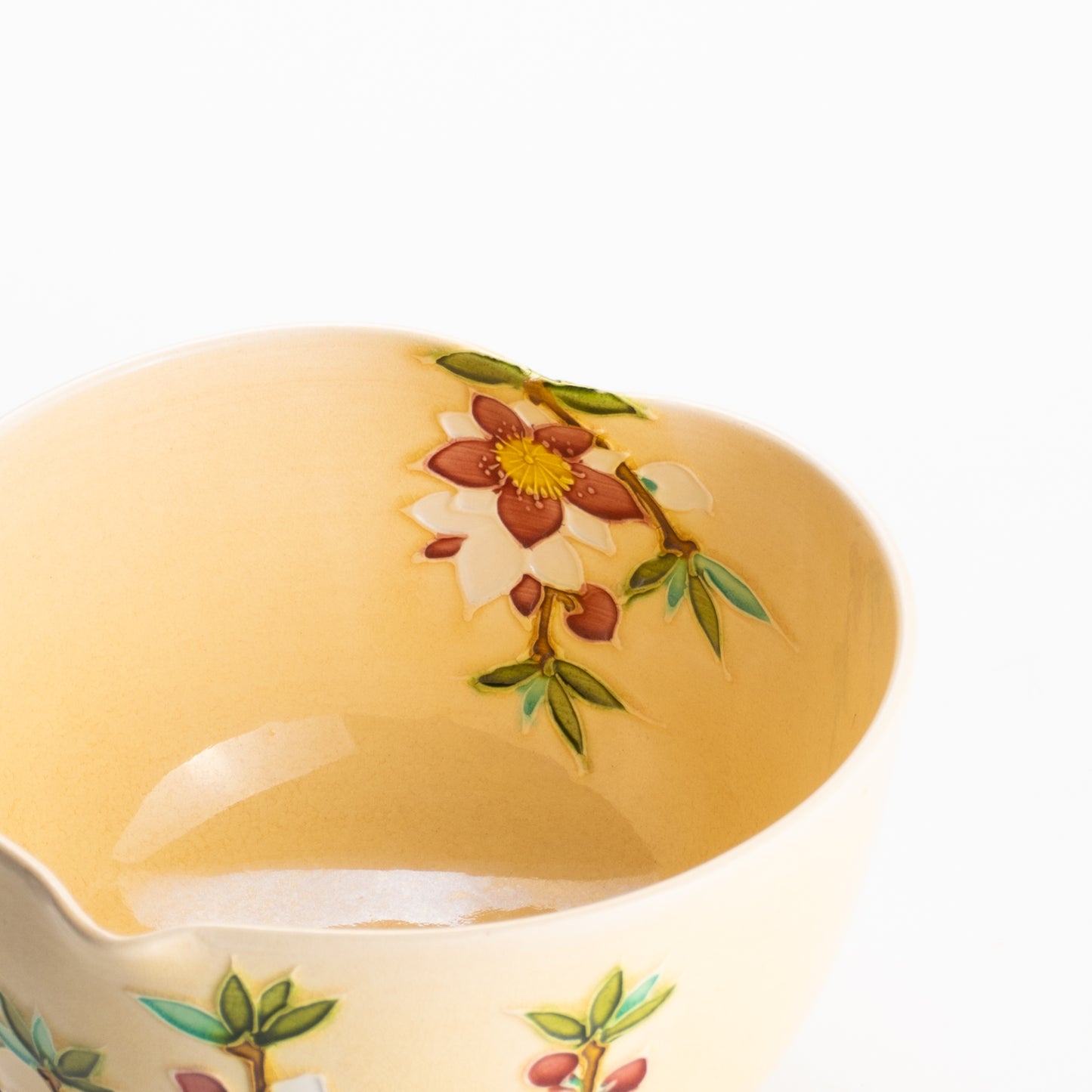 【清水焼】抹茶碗　桃"西王母"　山本一如 KOTOPOTTER