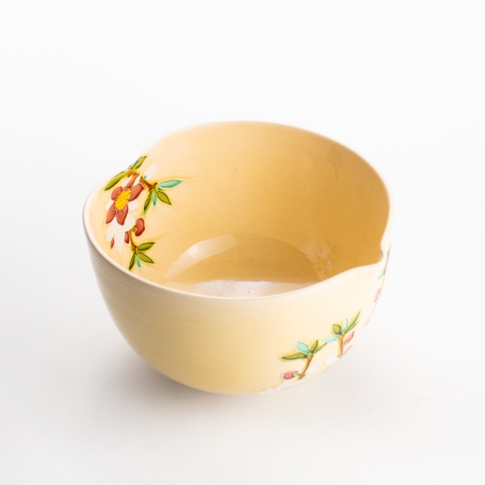 【清水焼】抹茶碗　桃"西王母"　山本一如 KOTOPOTTER