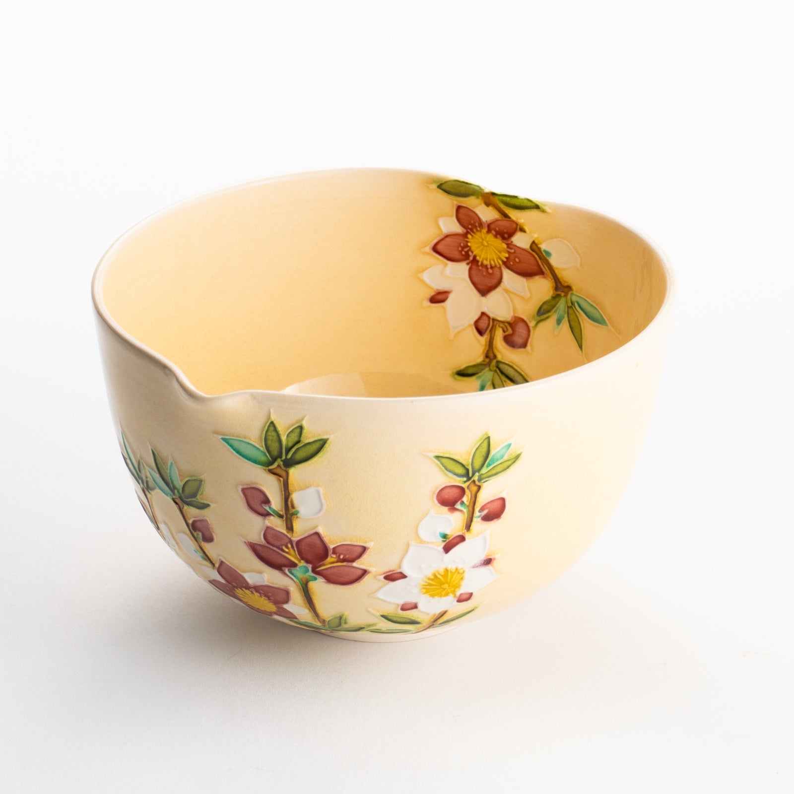 【清水焼】抹茶碗　桃"西王母"　山本一如 KOTOPOTTER