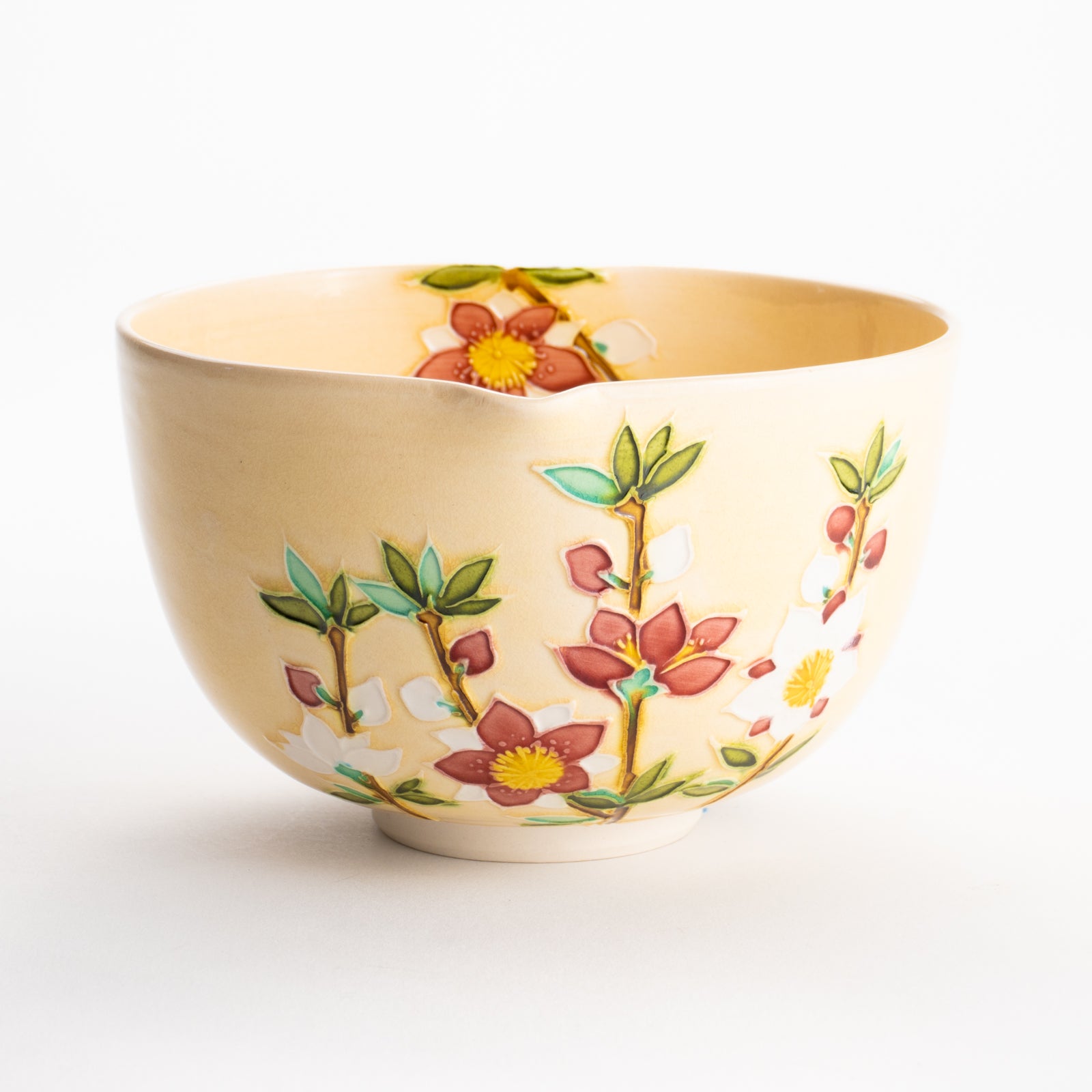 【清水焼】抹茶碗　桃"西王母"　山本一如 KOTOPOTTER