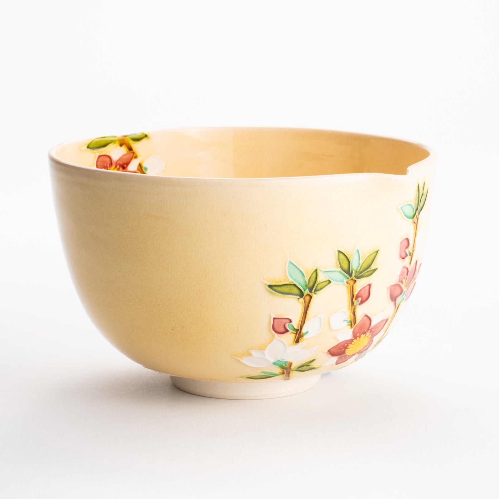 【清水焼】抹茶碗　桃"西王母"　山本一如 KOTOPOTTER