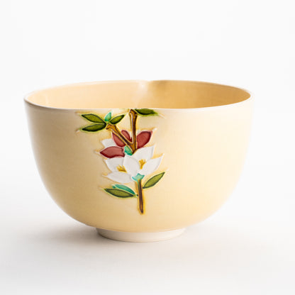 【清水焼】抹茶碗　桃"西王母"　山本一如 KOTOPOTTER