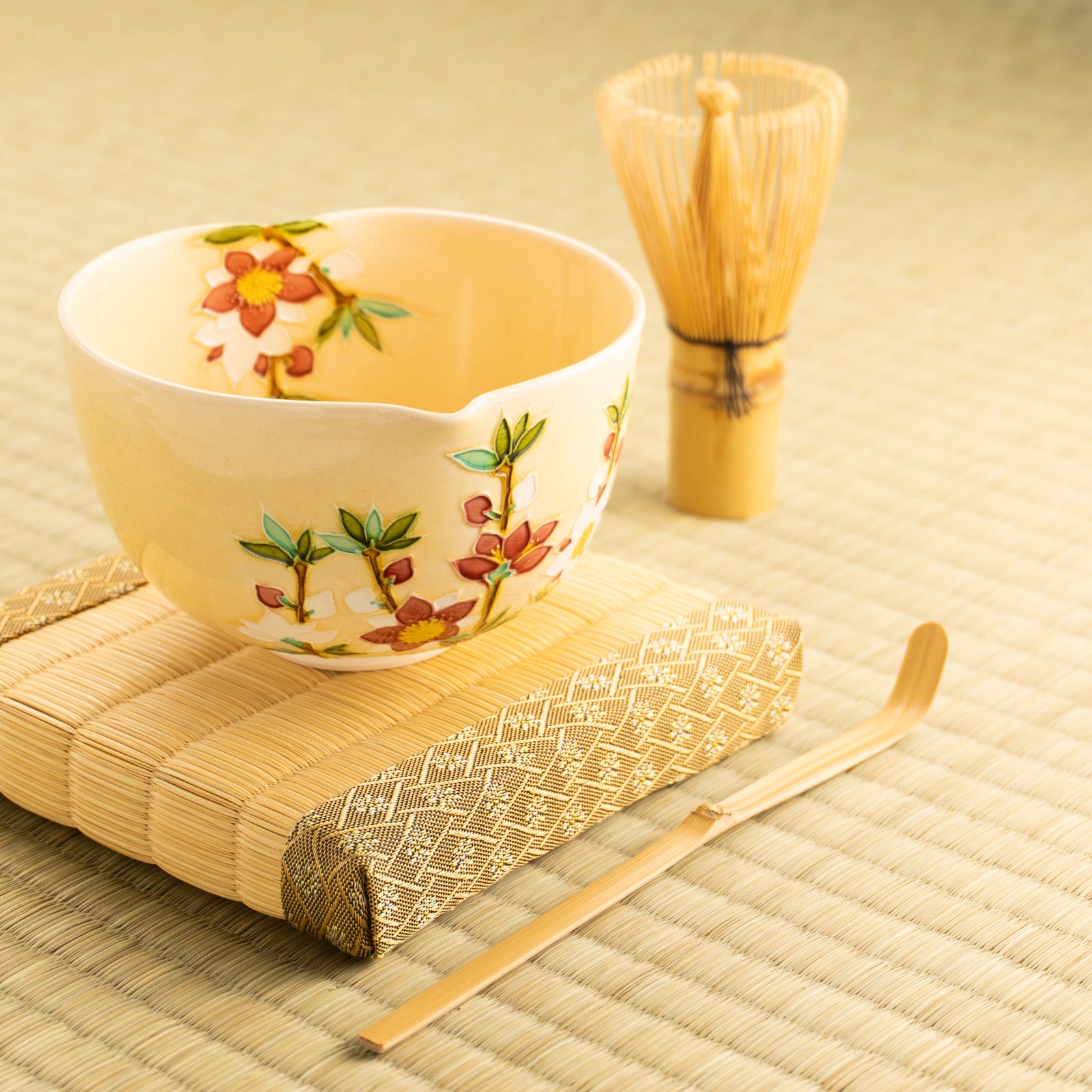 【清水焼】抹茶碗　桃"西王母"　山本一如 KOTOPOTTER