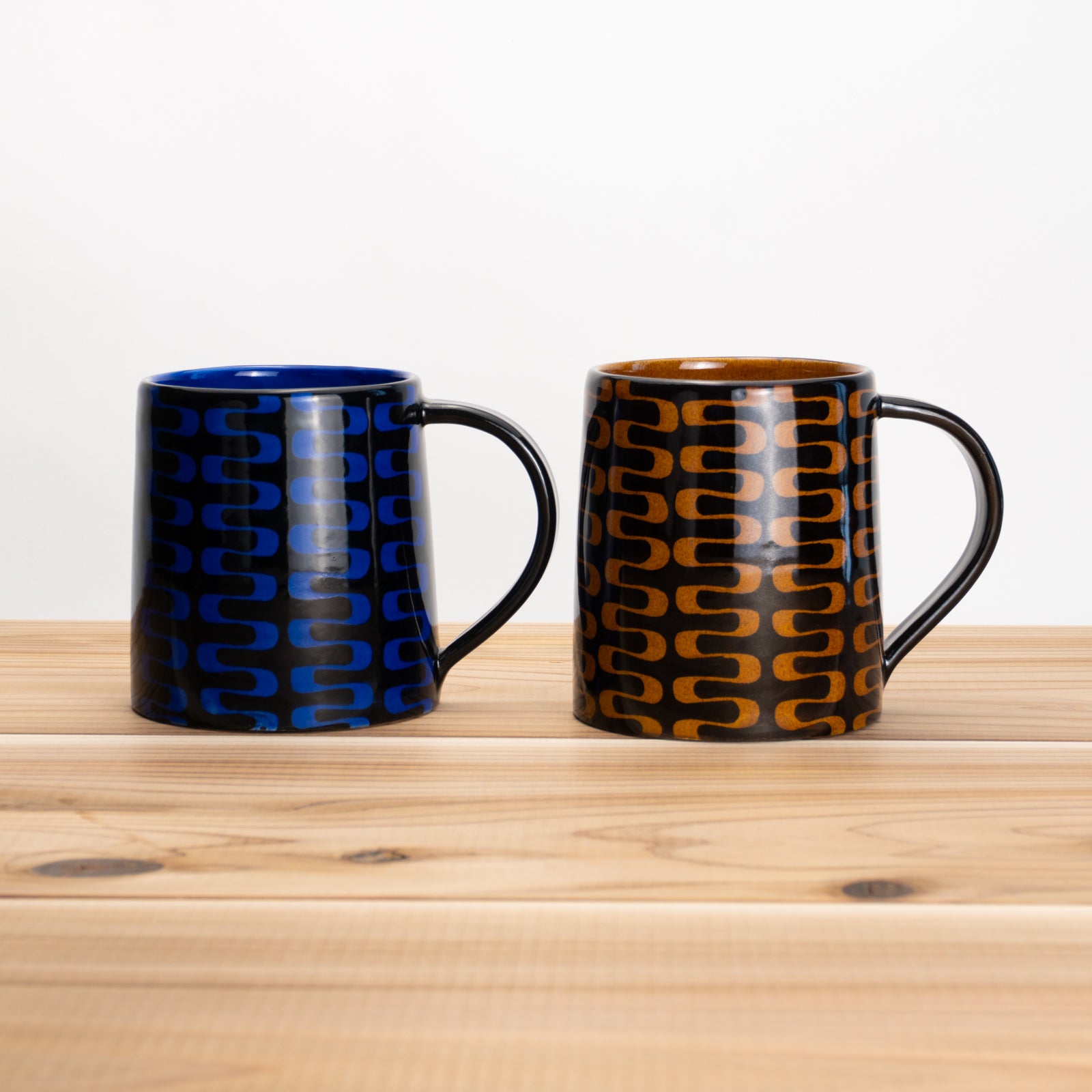 【清水焼】ペアマグカップ　AMI コバルト/アンバー　澤田卓伸 KOTOPOTTER