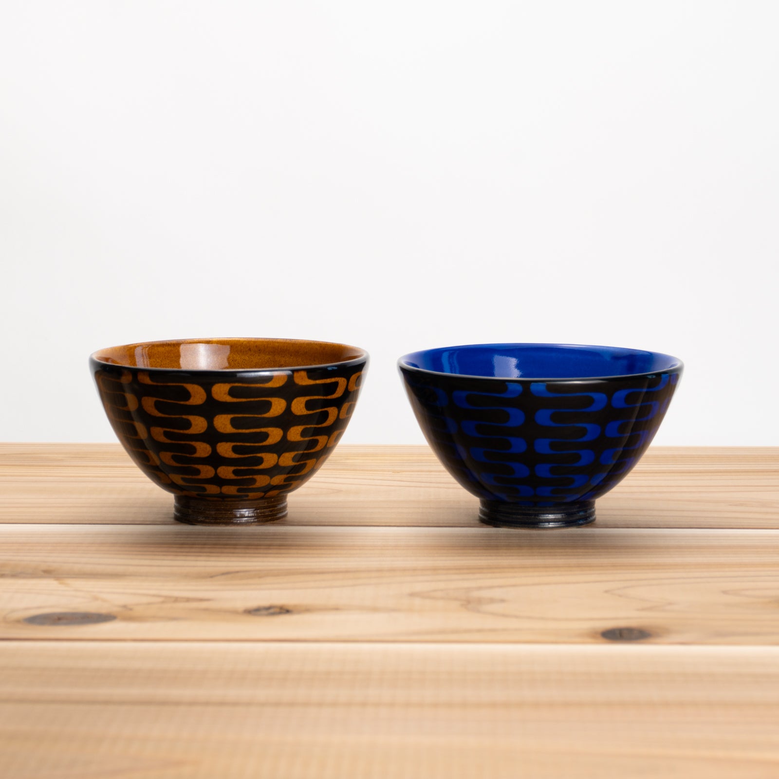 【清水焼】組飯碗　AMI アンバー/コバルト　澤田卓伸 KOTOPOTTER