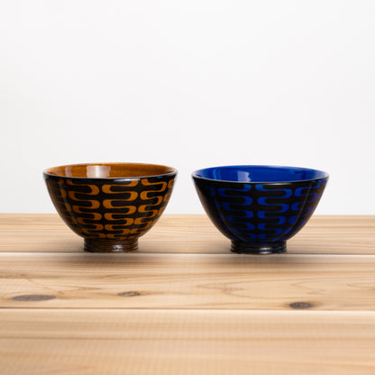 【清水焼】組飯碗　AMI アンバー/コバルト　澤田卓伸 KOTOPOTTER
