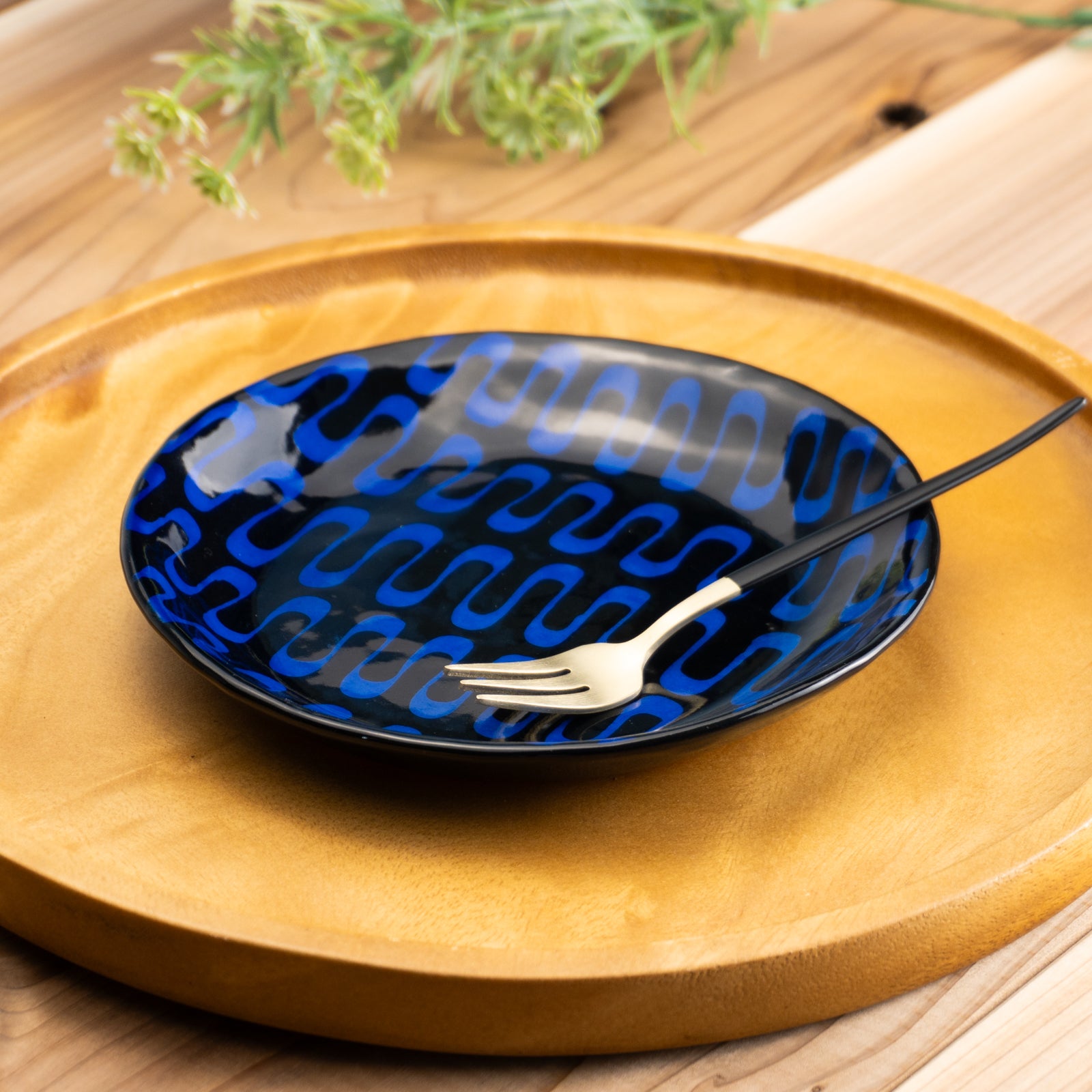 【清水焼】小皿　AMI　コバルト　澤田卓伸 KOTOPOTTER