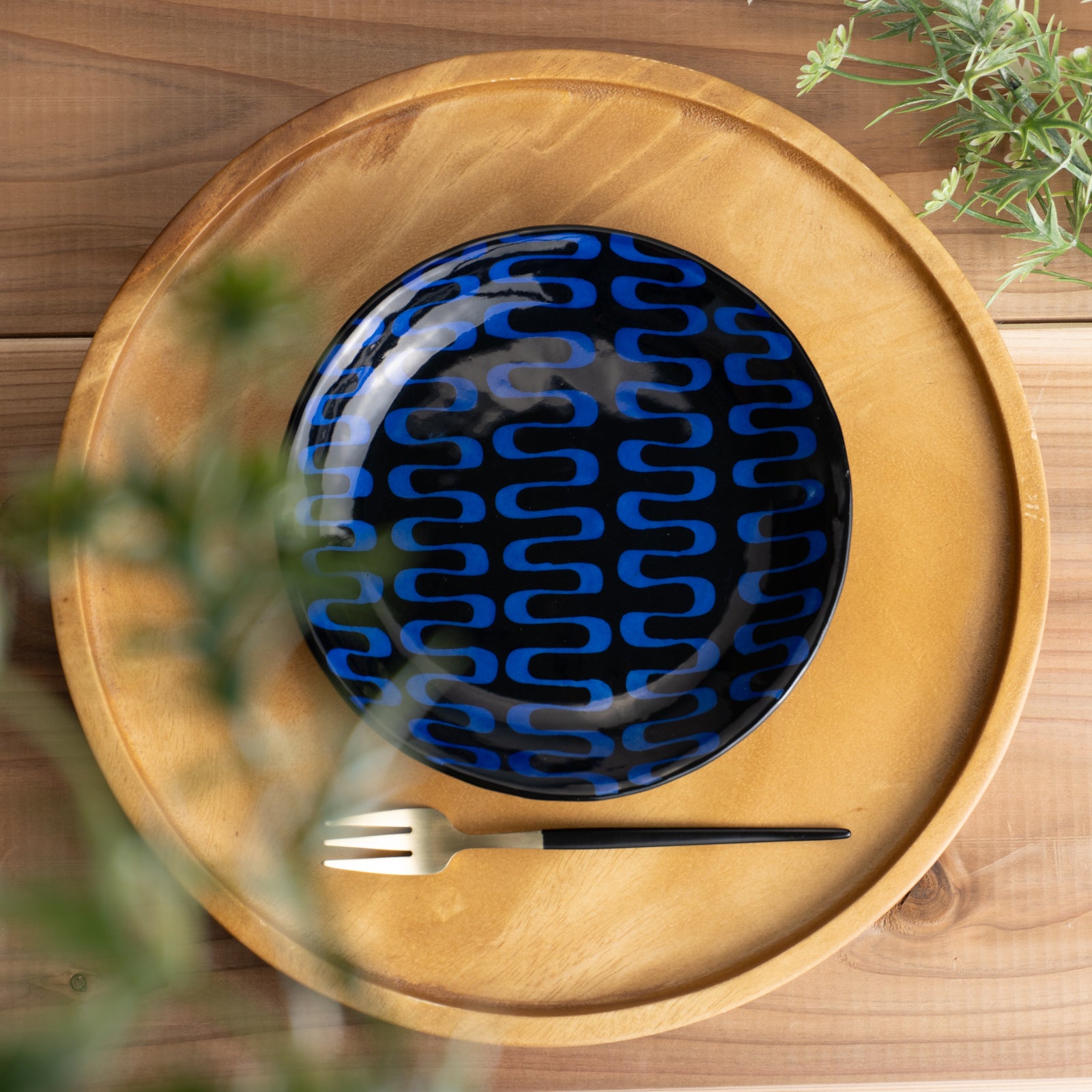 【清水焼】小皿　AMI　コバルト　澤田卓伸 KOTOPOTTER