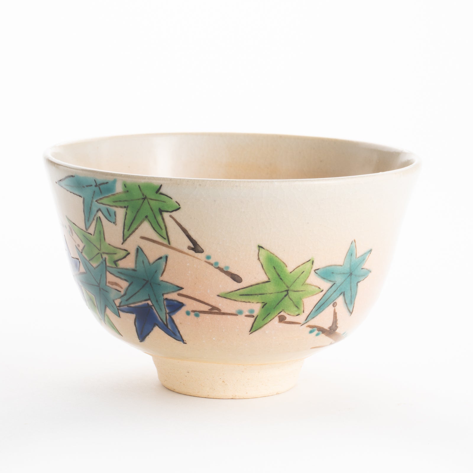 【清水焼】抹茶碗　青楓　安徳 KOTOPOTTER