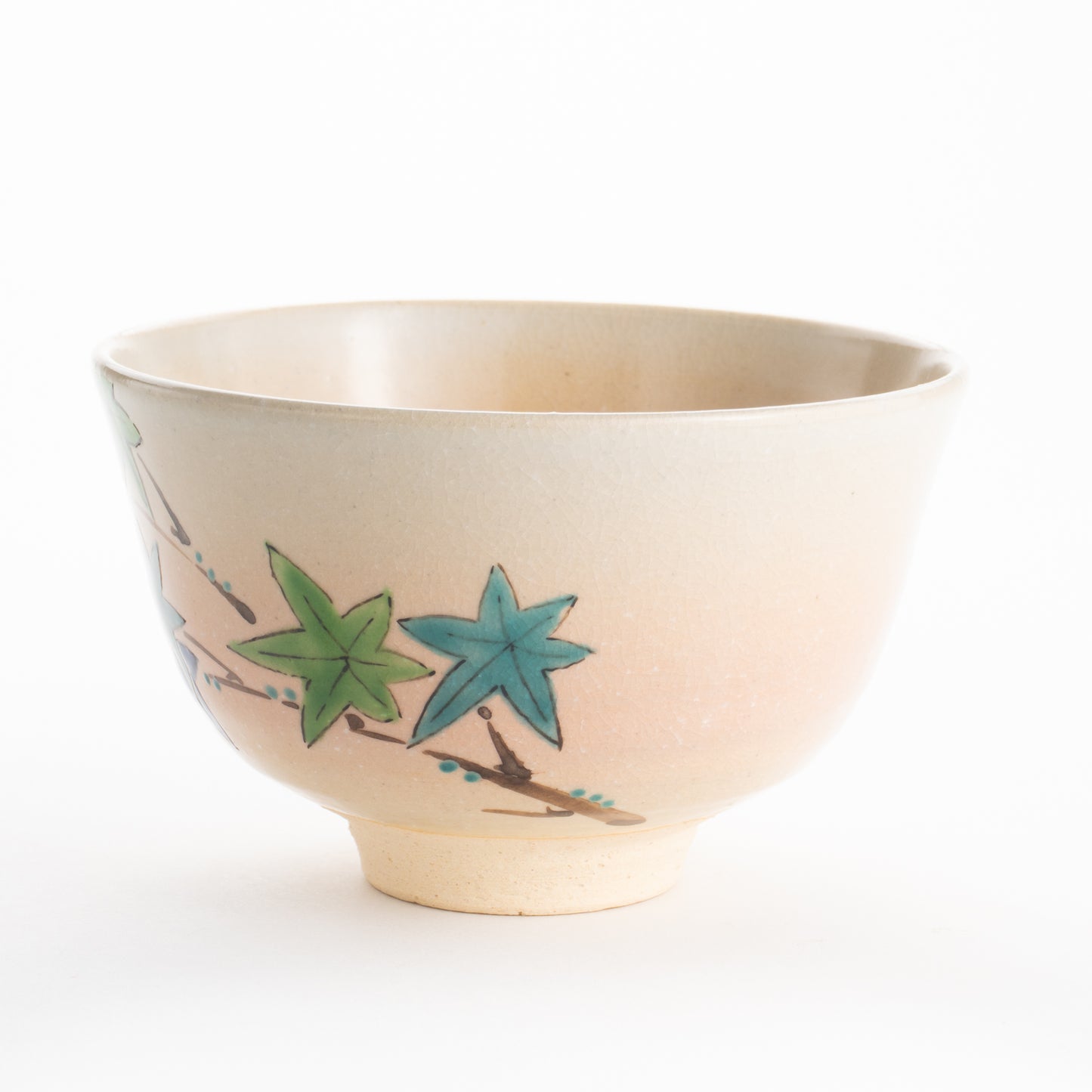 【清水焼】抹茶碗　青楓　安徳 KOTOPOTTER