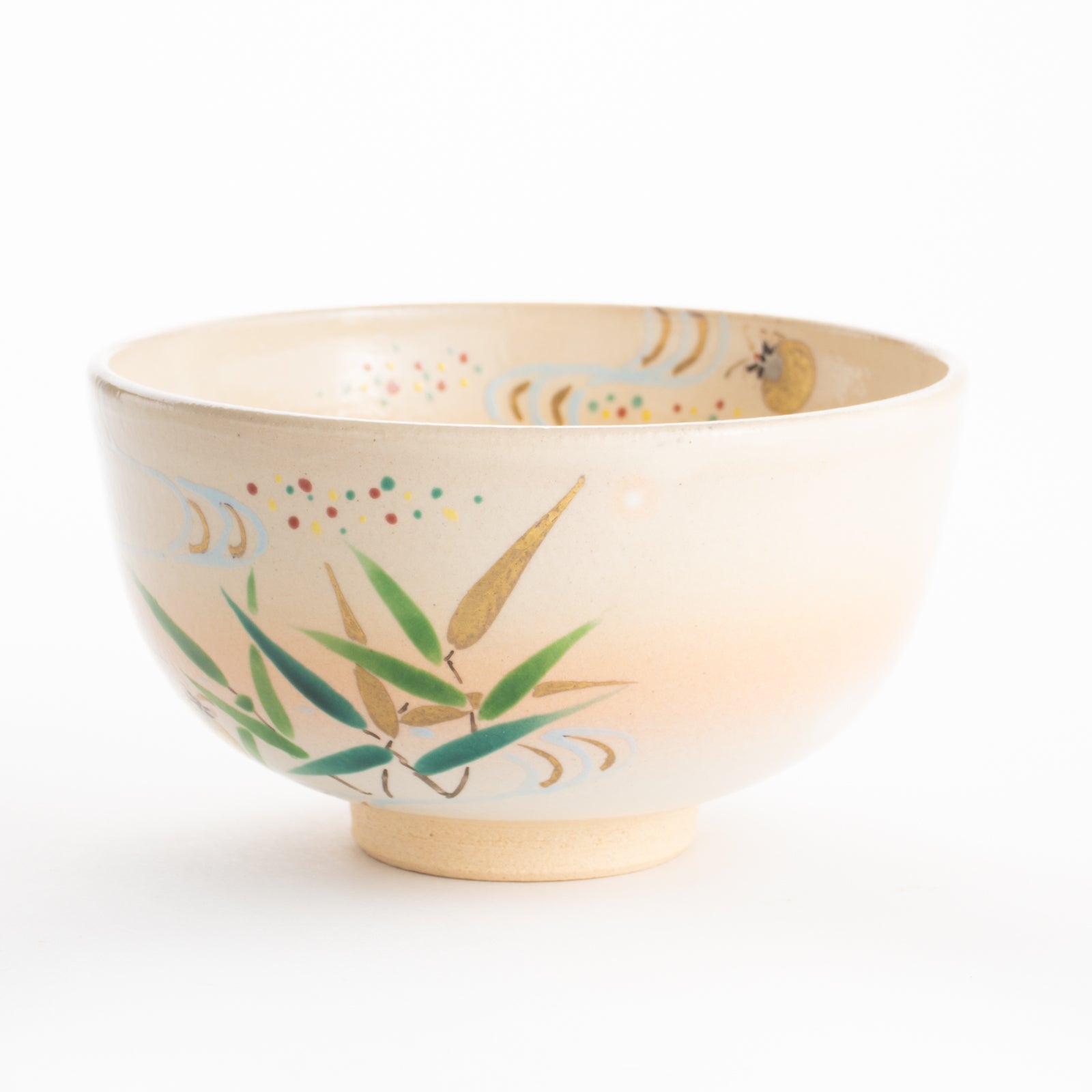 【清水焼】抹茶碗　芦にホタル　亨 KOTOPOTTER