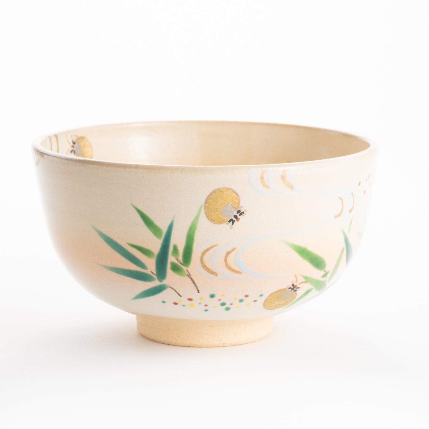 【清水焼】抹茶碗　芦にホタル　亨 KOTOPOTTER